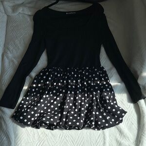 Charming Black Polka Dot Dress for Kids